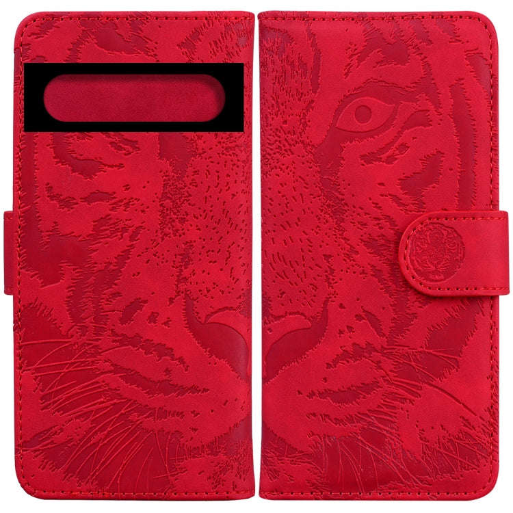 Tiger Embossing Pattern Horizontal Flip Leather Phone Case, For Google Pixel 7 Pro 5G, For Google...