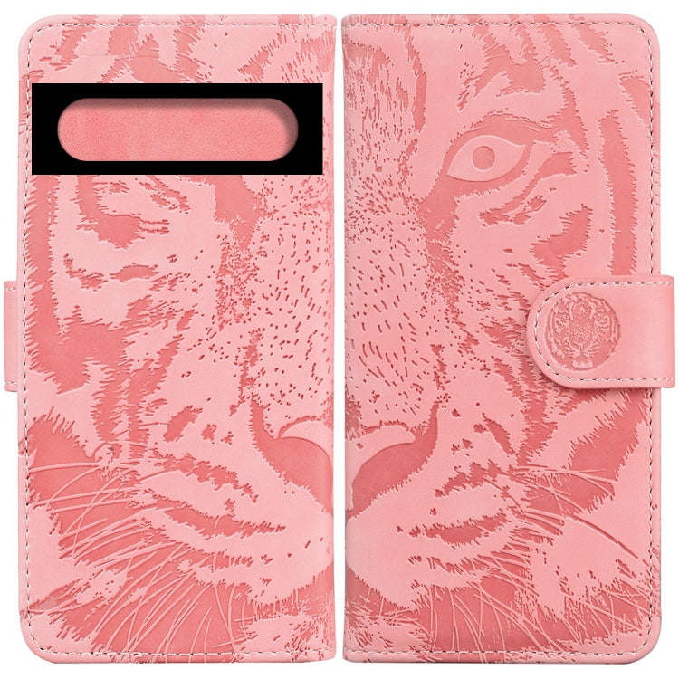 Tiger Embossing Pattern Horizontal Flip Leather Phone Case, For Google Pixel 7 Pro 5G, For Google...