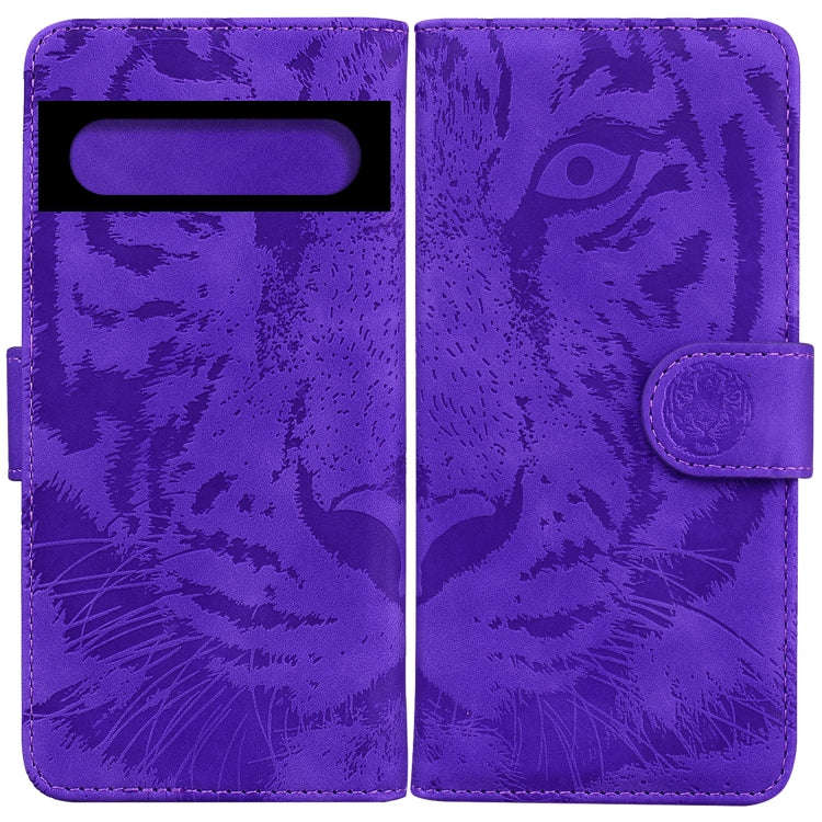 Tiger Embossing Pattern Horizontal Flip Leather Phone Case, For Google Pixel 7 Pro 5G, For Google...
