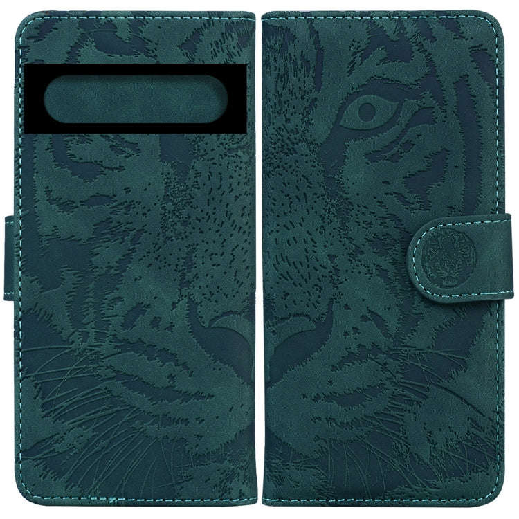 Tiger Embossing Pattern Horizontal Flip Leather Phone Case, For Google Pixel 7 Pro 5G, For Google...