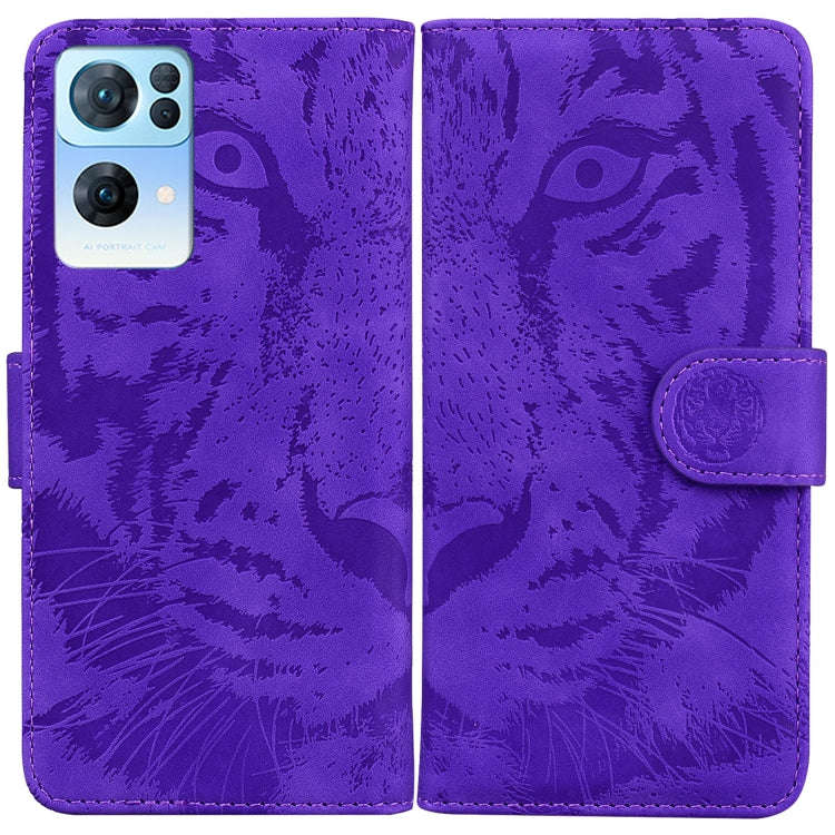 Tiger Embossing Pattern Horizontal Flip Leather Phone Case, For OPPO Reno7 Pro 5G, For Xiaomi Red...