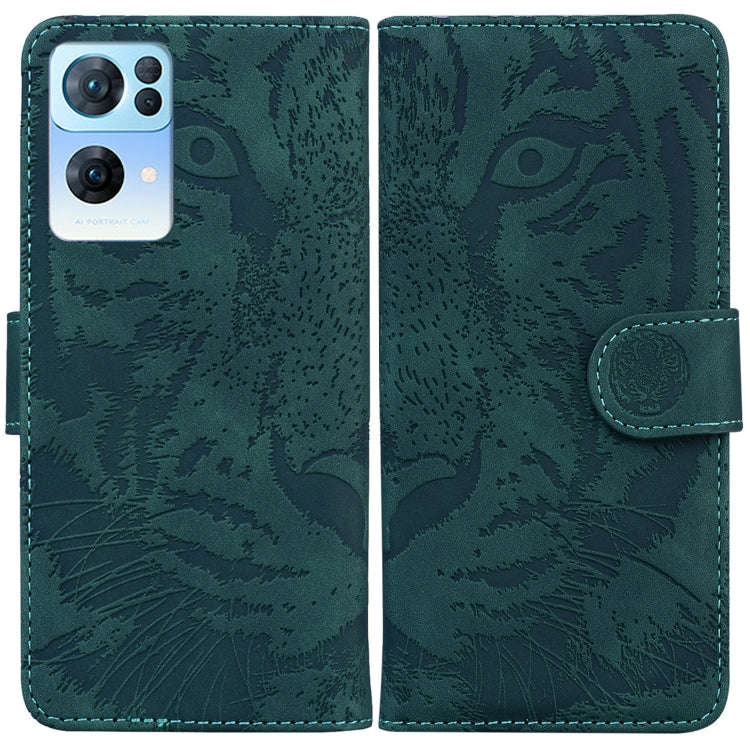 Tiger Embossing Pattern Horizontal Flip Leather Phone Case, For OPPO Reno7 Pro 5G, For Xiaomi Red...