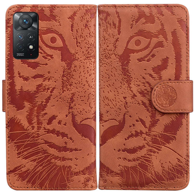 Tiger Embossing Pattern Horizontal Flip Leather Phone Case, For OPPO Reno7 Pro 5G, For Xiaomi Red...