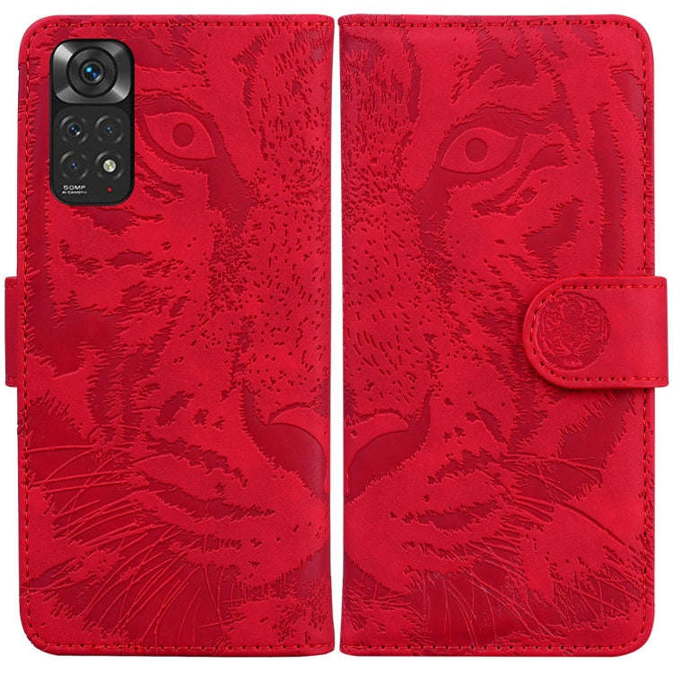 Tiger Embossing Pattern Horizontal Flip Leather Phone Case, For OPPO Reno7 Pro 5G, For Xiaomi Red...