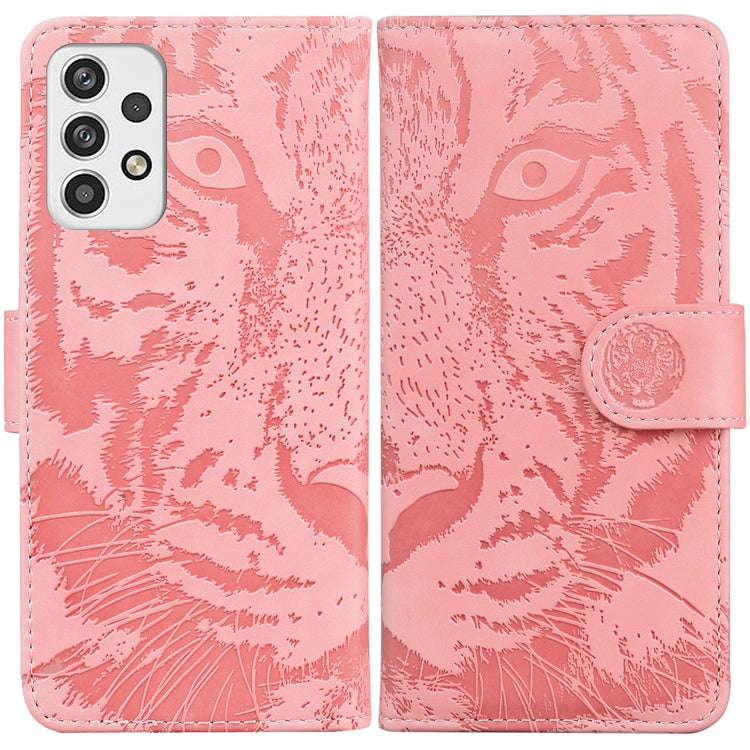 Tiger Embossing Pattern Horizontal Flip Leather Phone Case, For OPPO Reno7 Pro 5G, For Xiaomi Red...
