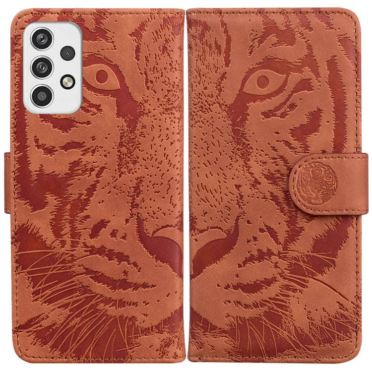 Tiger Embossing Pattern Horizontal Flip Leather Phone Case, For OPPO Reno7 Pro 5G, For Xiaomi Red...
