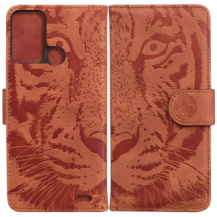 Tiger Embossing Pattern Horizontal Flip Leather Phone Case, For OPPO Reno7 Pro 5G, For Xiaomi Red...