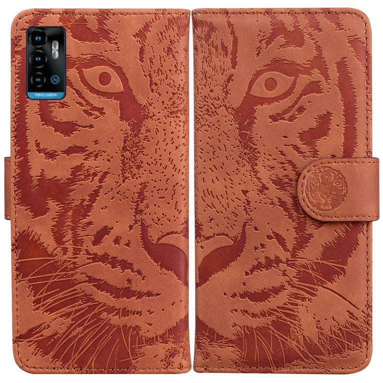 Tiger Embossing Pattern Horizontal Flip Leather Phone Case, For OPPO Reno7 Pro 5G, For Xiaomi Red...