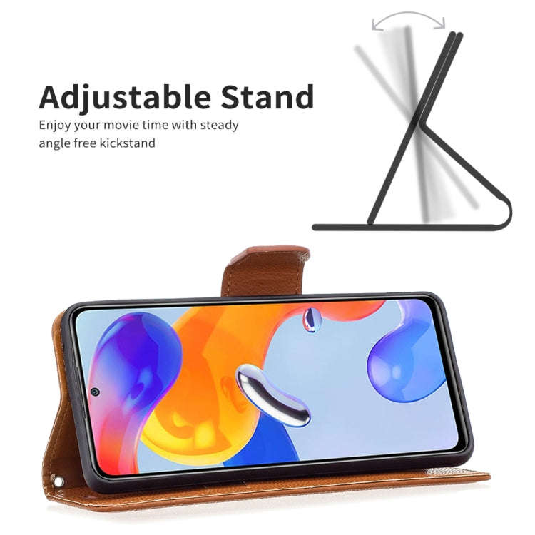 Litchi Texture Pure Color Horizontal Flip Leather Phone Case, For Xiaomi Redmi Note 11 Pro Intern...