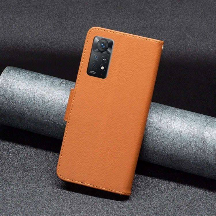 Litchi Texture Pure Color Horizontal Flip Leather Phone Case, For Xiaomi Redmi Note 11 Pro Intern...