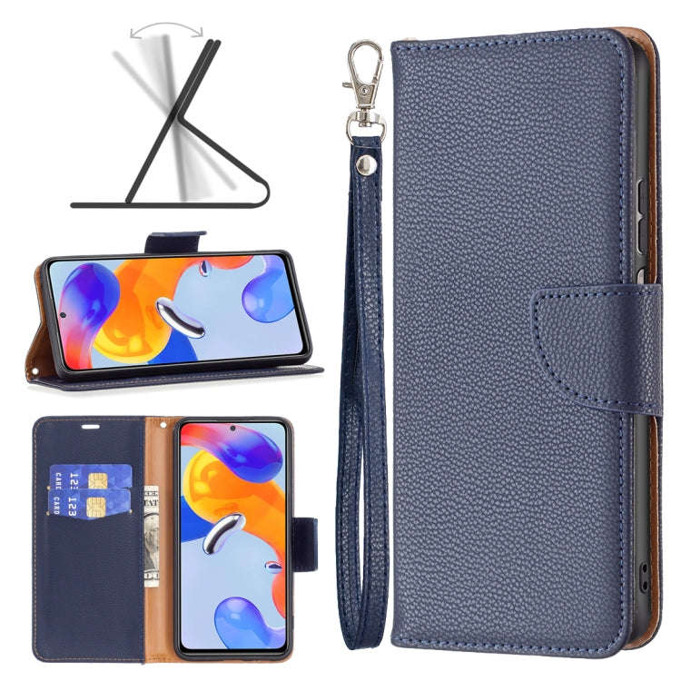 Litchi Texture Pure Color Horizontal Flip Leather Phone Case, For Xiaomi Redmi Note 11 Pro Intern...