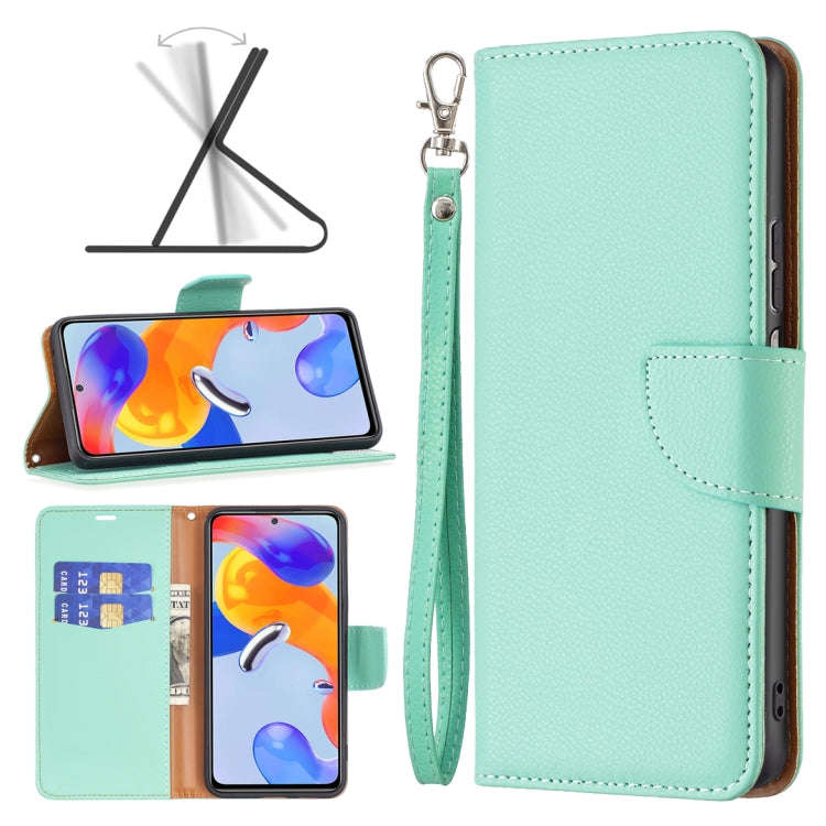 Litchi Texture Pure Color Horizontal Flip Leather Phone Case, For Xiaomi Redmi Note 11 Pro Intern...