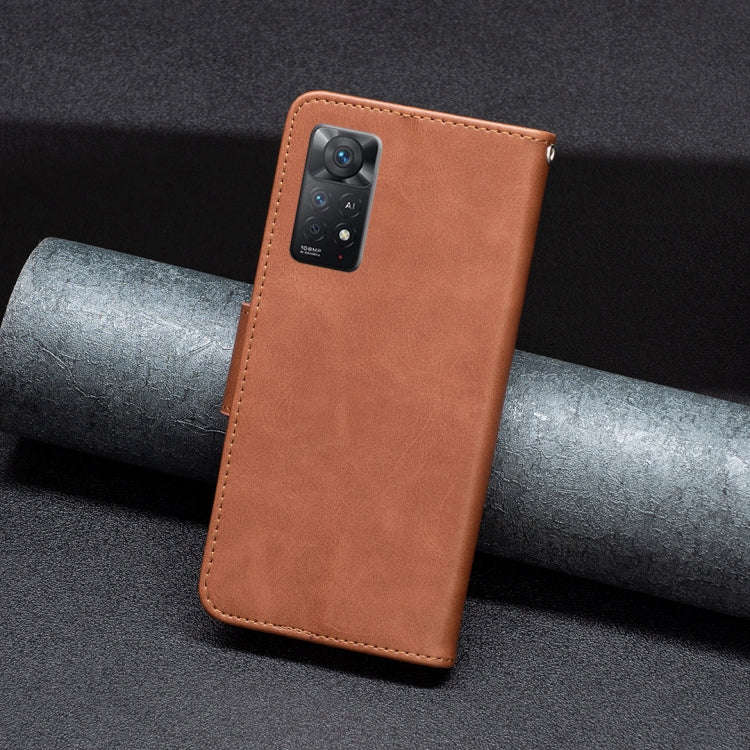 Lambskin Texture Pure Color Horizontal Flip Leather Phone Case, For Xiaomi Redmi Note 11 Pro Inte...