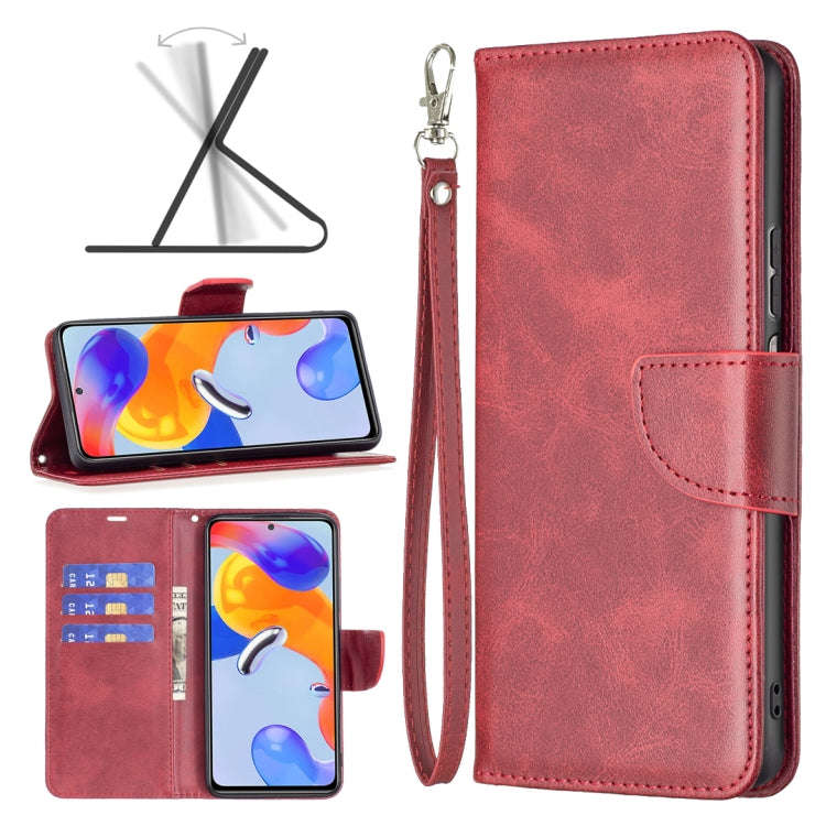 Lambskin Texture Pure Color Horizontal Flip Leather Phone Case, For Xiaomi Redmi Note 11 Pro Inte...