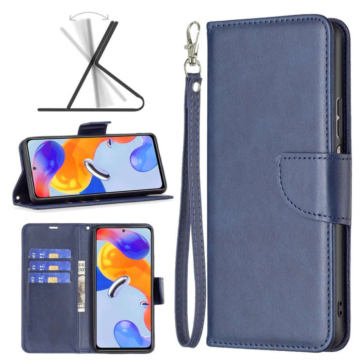 Lambskin Texture Pure Color Horizontal Flip Leather Phone Case, For Xiaomi Redmi Note 11 Pro Inte...