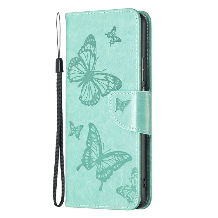 Two Butterflies Embossing Leather Phone Case, For Xiaomi Redmi Note 11 Pro International Version