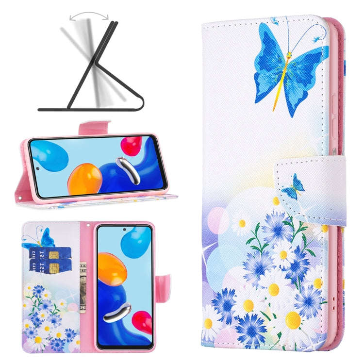 Colored Drawing Pattern Leather Phone Case, For Xiaomi Redmi Note 11 International Version