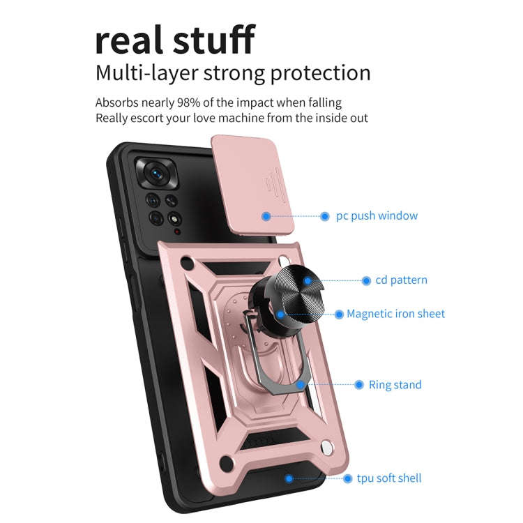 Sliding Camera Cover TPU+PC Phone Case, For Xiaomi Redmi Note 11 Pro(Global), For Xiaomi Redmi No...