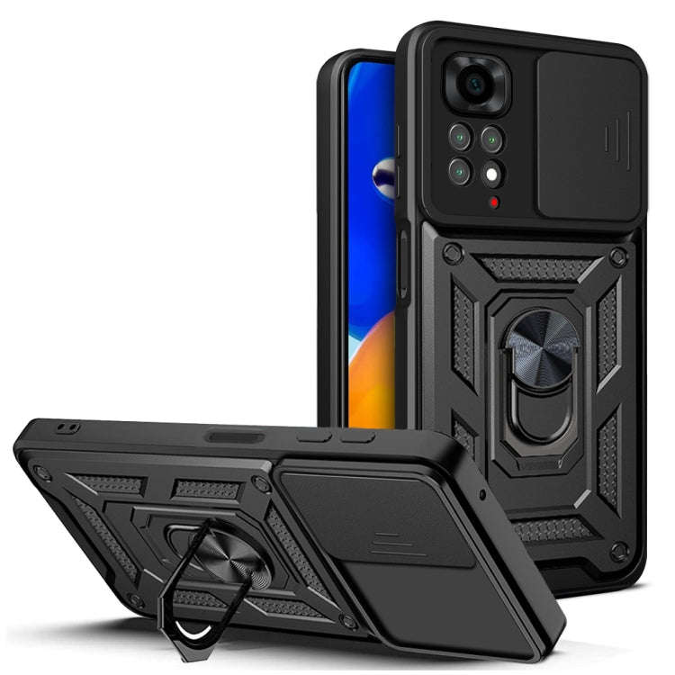 Sliding Camera Cover TPU+PC Phone Case, For Xiaomi Redmi Note 11 Pro(Global), For Xiaomi Redmi No...