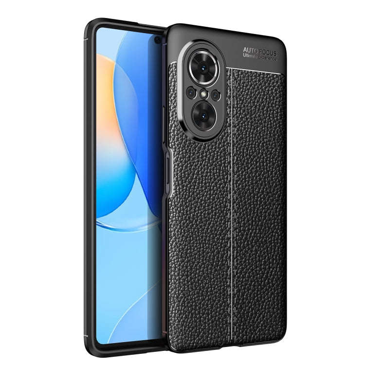 Litchi Texture Shockproof TPU Phone Case, For Huawei nova 9 SE, For Xiaomi Poco M4 Pro Fine Hole ...