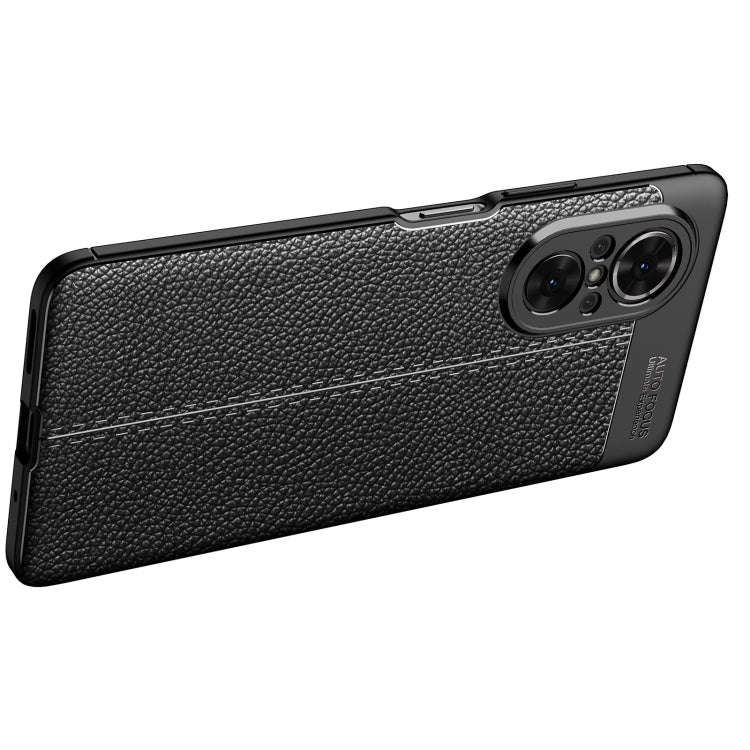 Litchi Texture Shockproof TPU Phone Case, For Huawei nova 9 SE, For Xiaomi Poco M4 Pro Fine Hole ...