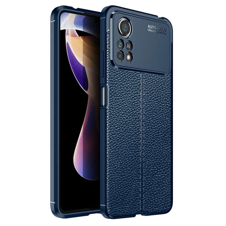 Litchi Texture Shockproof TPU Phone Case, For Huawei nova 9 SE, For Xiaomi Poco M4 Pro Fine Hole ...