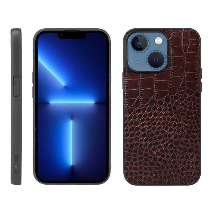 Crocodile Top Layer Cowhide Leather Case, For iPhone 13 mini, For iPhone 12 mini, For iPhone 12 /...