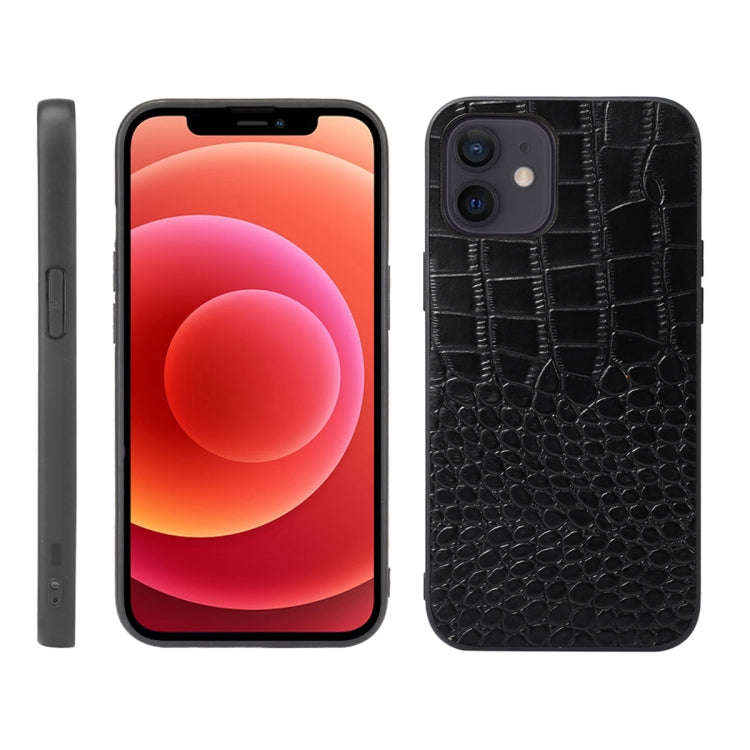 Crocodile Top Layer Cowhide Leather Case, For iPhone 13 mini, For iPhone 12 mini, For iPhone 12 /...