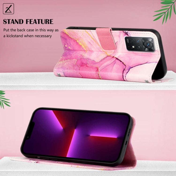 PT003 Marble Pattern Flip Leather Phone Case, For Xiaomi Redmi Note 11 Pro 5G / 4G, For Xiaomi Re...