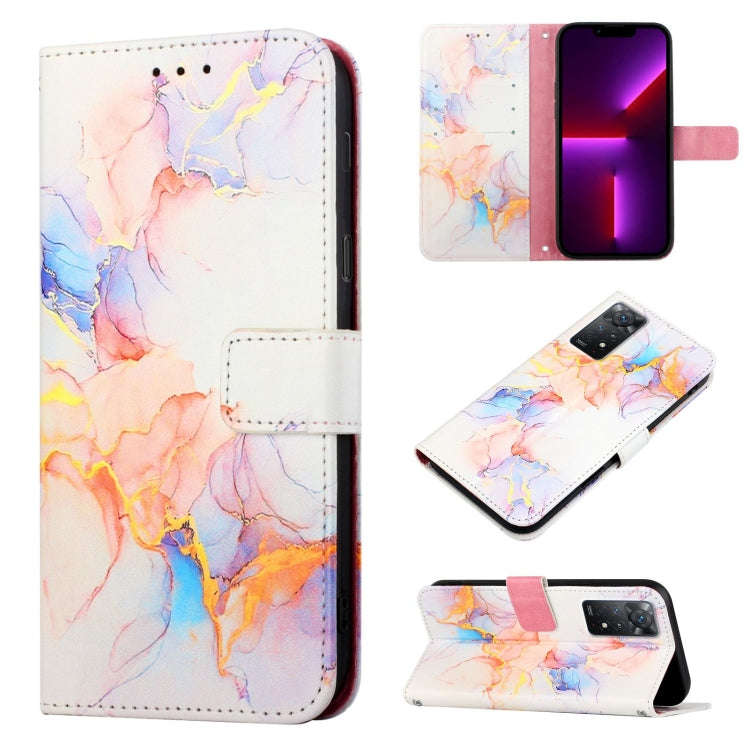PT003 Marble Pattern Flip Leather Phone Case, For Xiaomi Redmi Note 11 Pro 5G / 4G, For Xiaomi Re...