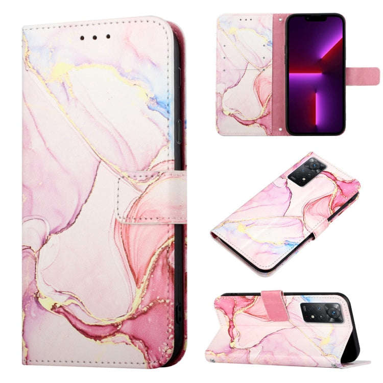 PT003 Marble Pattern Flip Leather Phone Case, For Xiaomi Redmi Note 11 Pro 5G / 4G, For Xiaomi Re...