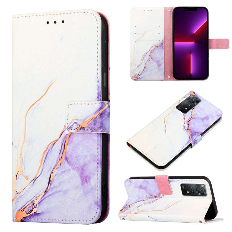 PT003 Marble Pattern Flip Leather Phone Case, For Xiaomi Redmi Note 11 Pro 5G / 4G, For Xiaomi Re...