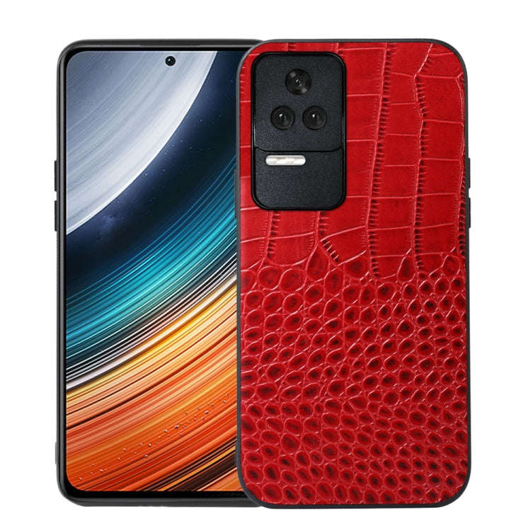 Crocodile Top Layer Cowhide Leather Phone Case, For Xiaomi Redmi K40S 5G, For Xiaomi Redmi Note 1...