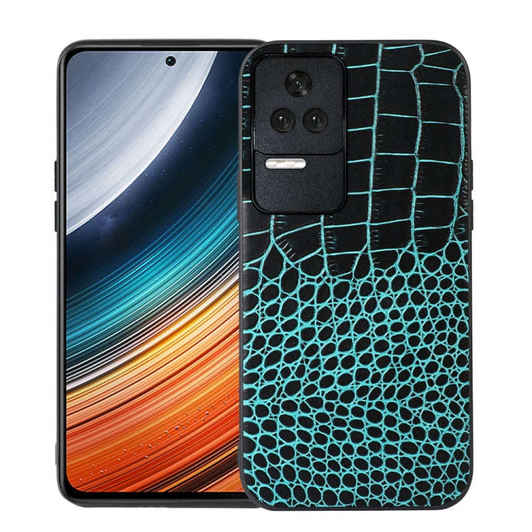 Crocodile Top Layer Cowhide Leather Phone Case, For Xiaomi Redmi K40S 5G, For Xiaomi Redmi Note 1...
