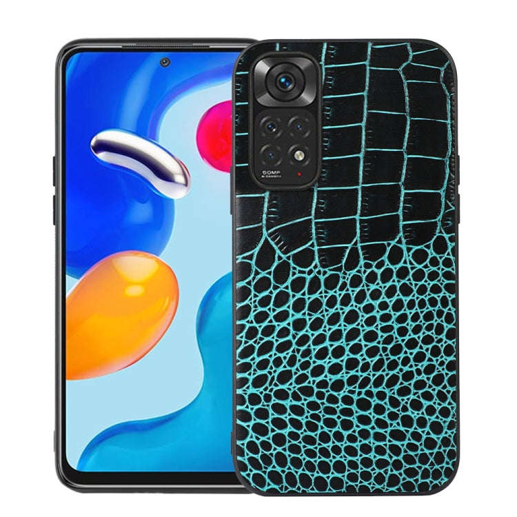 Crocodile Top Layer Cowhide Leather Phone Case, For Xiaomi Redmi K40S 5G, For Xiaomi Redmi Note 1...