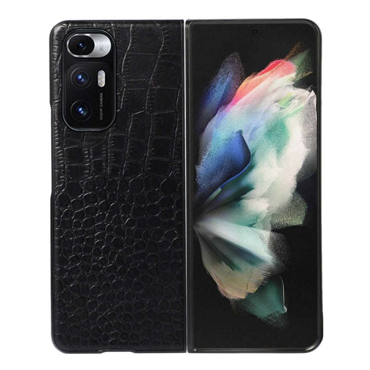 Crocodile Top Layer Cowhide Leather Phone Case, For Xiaomi Redmi K40S 5G, For Xiaomi Redmi Note 1...