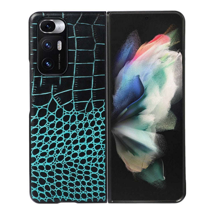 Crocodile Top Layer Cowhide Leather Phone Case, For Xiaomi Redmi K40S 5G, For Xiaomi Redmi Note 1...