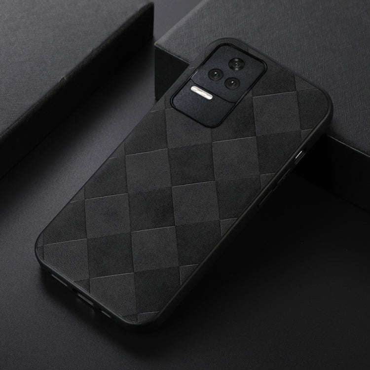 Weave Plaid PU Phone Case, For Xiaomi Redmi K40S 5G, For Xiaomi Redmi Note 11 4G / Note 11S, For ...