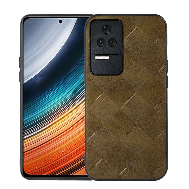 Weave Plaid PU Phone Case, For Xiaomi Redmi K40S 5G, For Xiaomi Redmi Note 11 4G / Note 11S, For ...