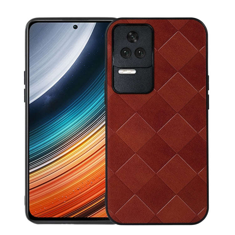 Weave Plaid PU Phone Case, For Xiaomi Redmi K40S 5G, For Xiaomi Redmi Note 11 4G / Note 11S, For ...