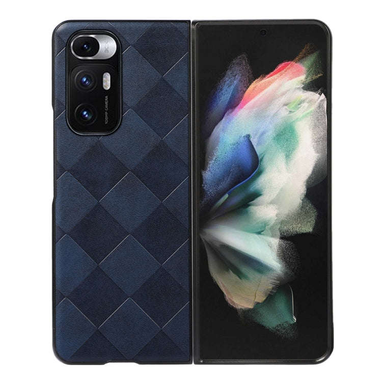 Weave Plaid PU Phone Case, For Xiaomi Redmi K40S 5G, For Xiaomi Redmi Note 11 4G / Note 11S, For ...