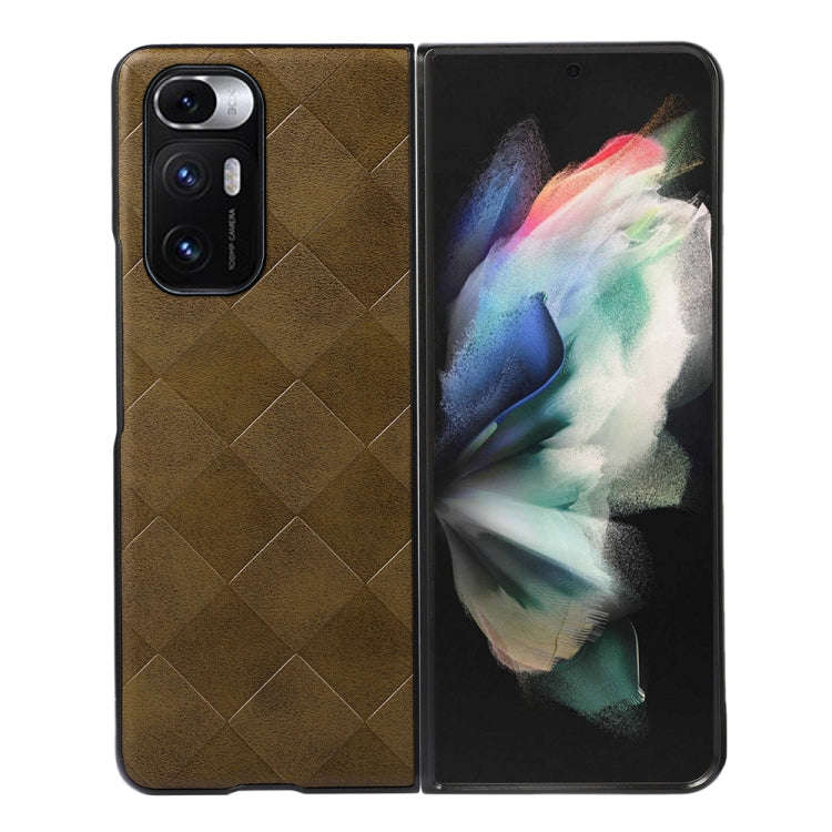 Weave Plaid PU Phone Case, For Xiaomi Redmi K40S 5G, For Xiaomi Redmi Note 11 4G / Note 11S, For ...