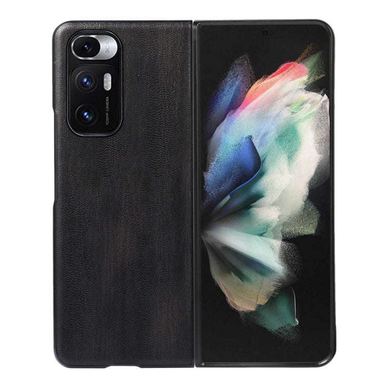 Yellow Cow Texture PU Phone Case, For Xiaomi Mi Mix Fold