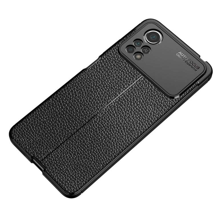 Litchi Texture TPU Shockproof Phone Case, For Xiaomi Poco X4 Pro 5G Precise Hole
