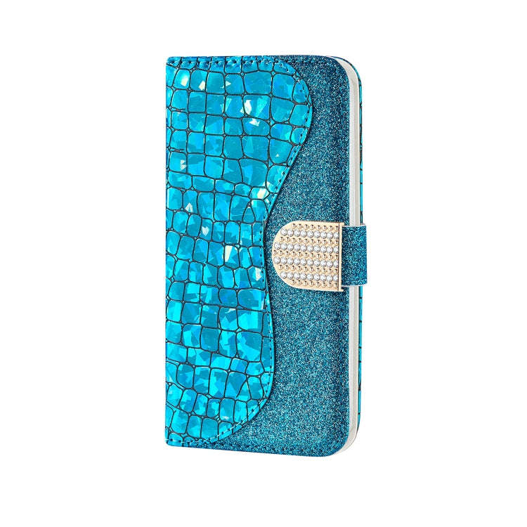 Laser Glitter Powder Matching Crocodile Leather Phone Case, For Xiaomi Redmi Note 11 Pro Internat...