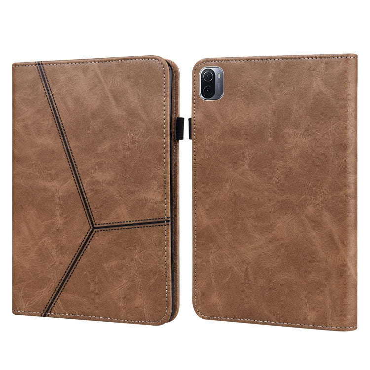 Solid Color Embossed Striped Leather Case, For Xiaomi Pad 5 / Pad 5 Pro, For Amazon Fire HD 10 Pl...