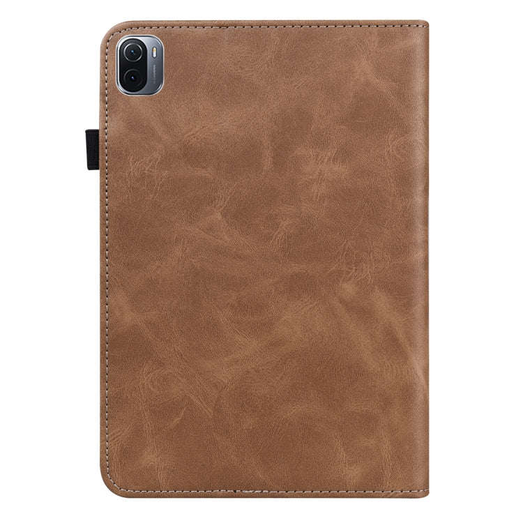 Solid Color Embossed Striped Leather Case, For Xiaomi Pad 5 / Pad 5 Pro, For Amazon Fire HD 10 Pl...