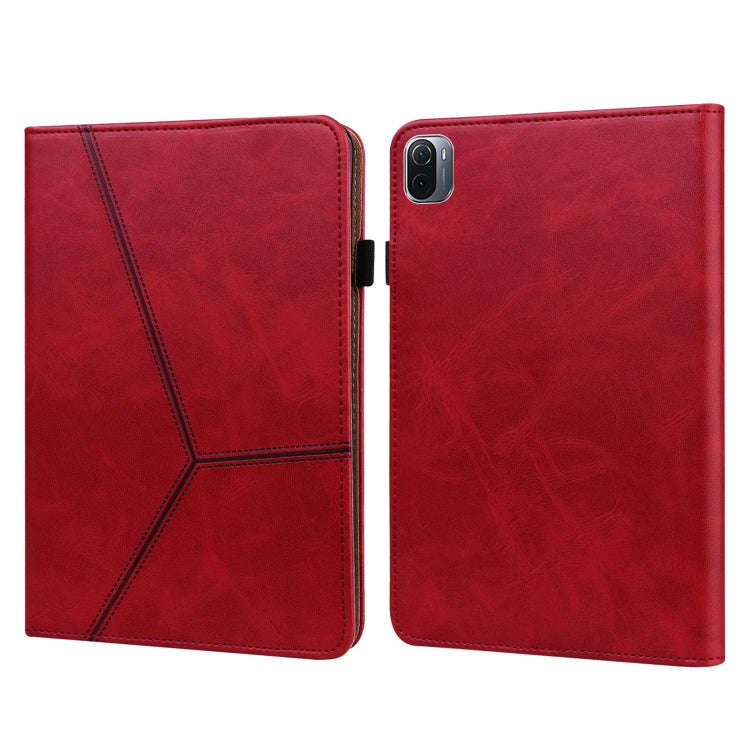 Solid Color Embossed Striped Leather Case, For Xiaomi Pad 5 / Pad 5 Pro, For Amazon Fire HD 10 Pl...