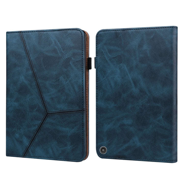 Solid Color Embossed Striped Leather Case, For Xiaomi Pad 5 / Pad 5 Pro, For Amazon Fire HD 10 Pl...