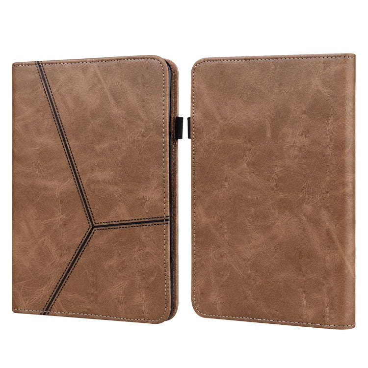 Solid Color Embossed Striped Leather Case, For Xiaomi Pad 5 / Pad 5 Pro, For Amazon Fire HD 10 Pl...